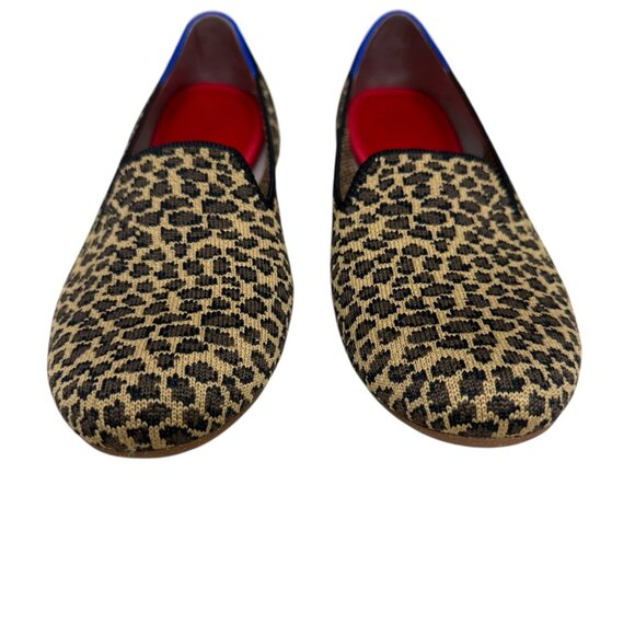 Rothy's The Loafer Little Cat Leopard Animal Print Ballet Flats women's size 9.5 - Picture 3 of 9